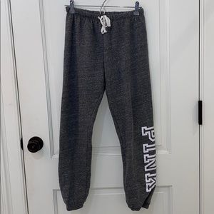Grey PINK sweatpants size XS